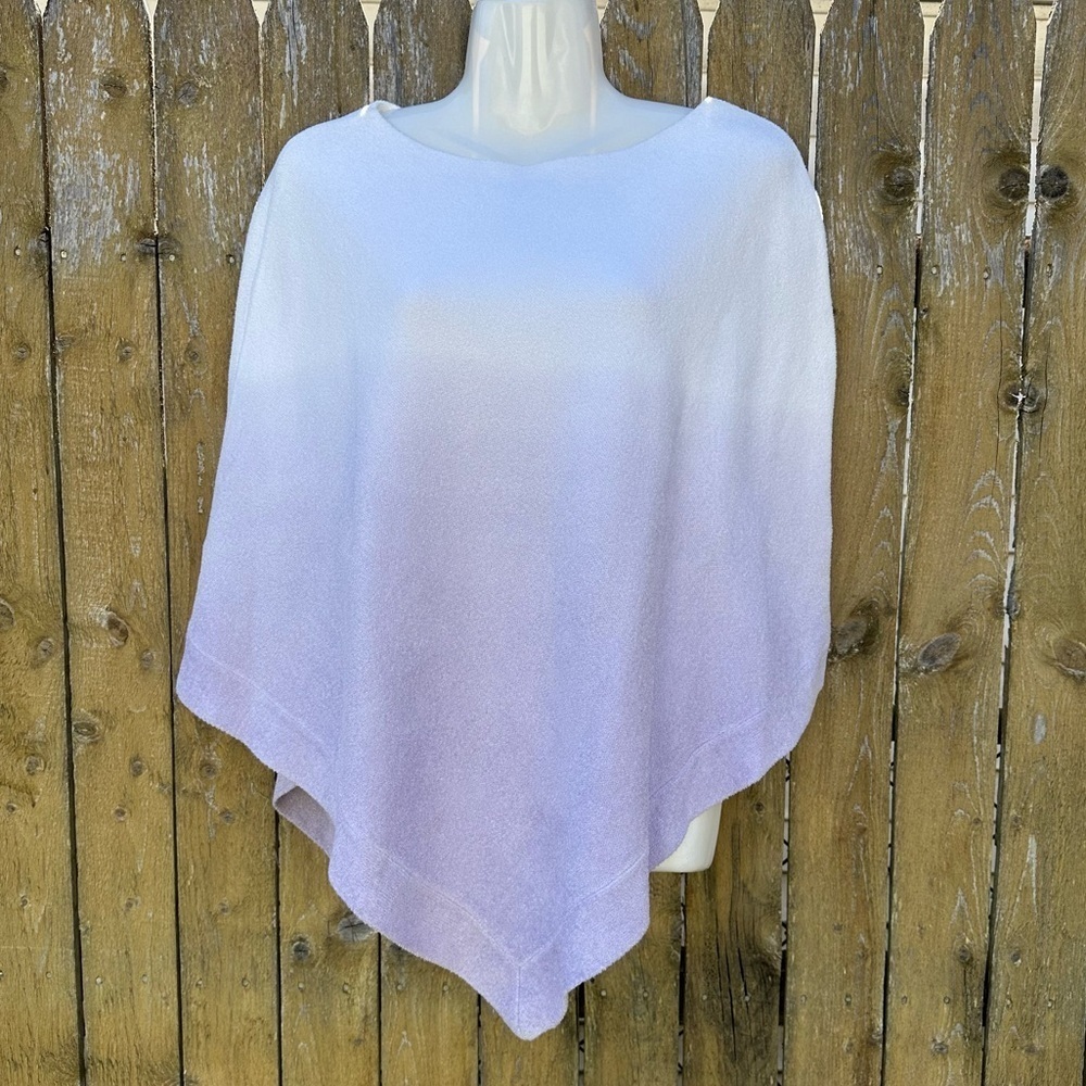 Barefoot Dreams Cozychic Ultra Lite Ocean Breeze Violet Ombré Poncho one size